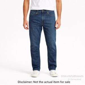 Levi’s 502 Athletic Taper Jeans W38 L30 Blue Stretch Denim